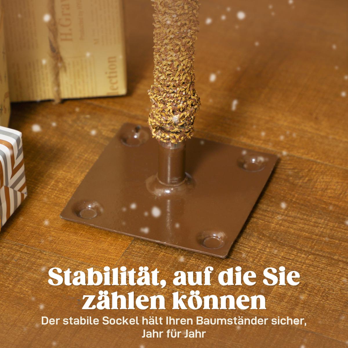 KÜNSTLICHER-WEIHNACHTSBAUM 3er-set mit Schnee 90/120/150 cm mit Metallständer - Grün, Kunststoff (150cm) - HOMCOM