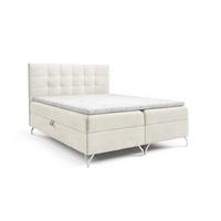 BOXBETT Candela - Creme, Holzwerkstoff/Textil (120/200cm) - Fun Möbel