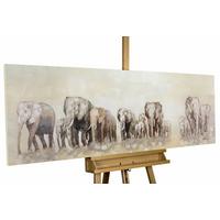 ÖLGEMÄLDE 150/50 cm - Beige, Holz/Textil (150/50cm) - KUNSTLOFT