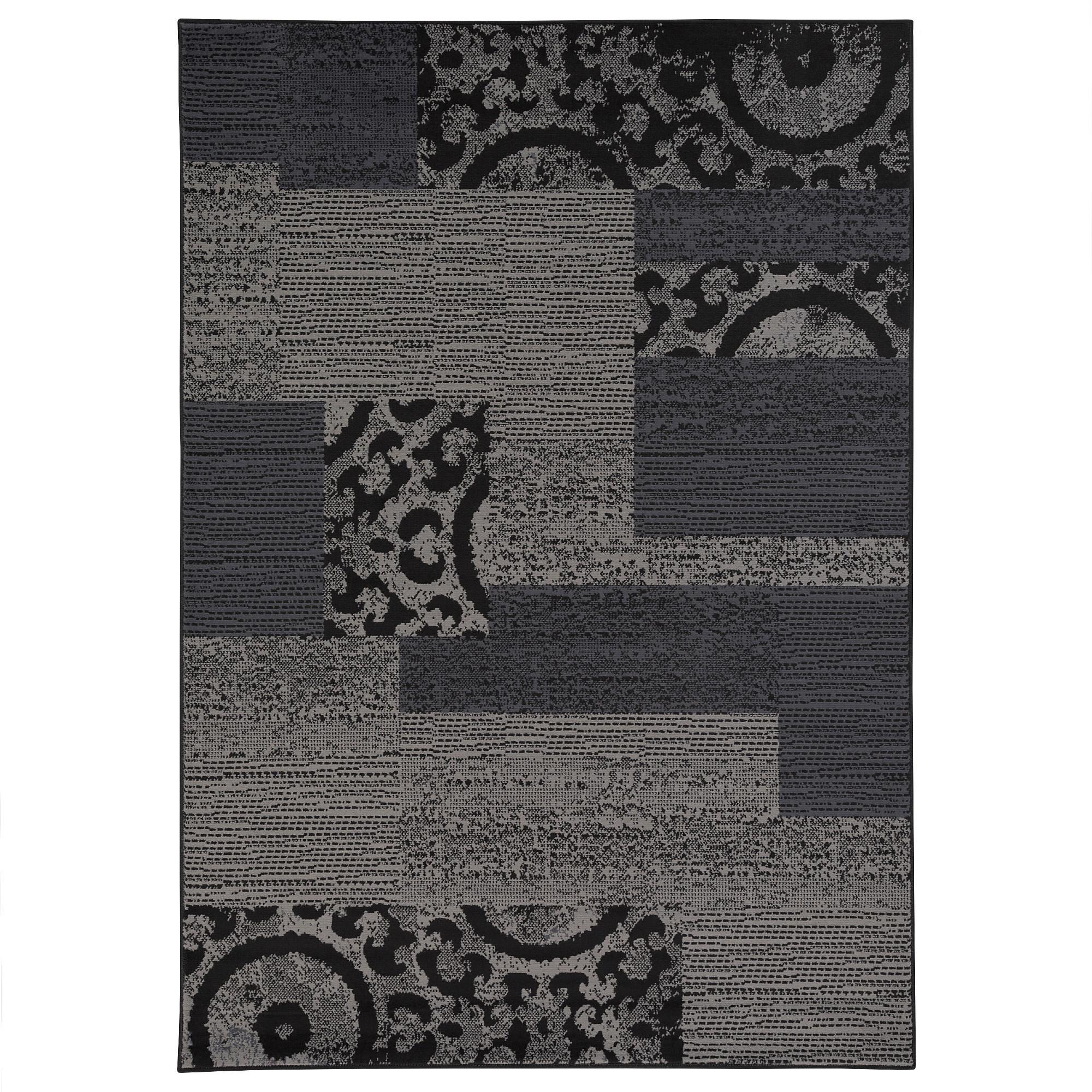 TEPPICH TRENDLINE PATCHWORK - Grau, Textil (80/150cm) - Pergamon