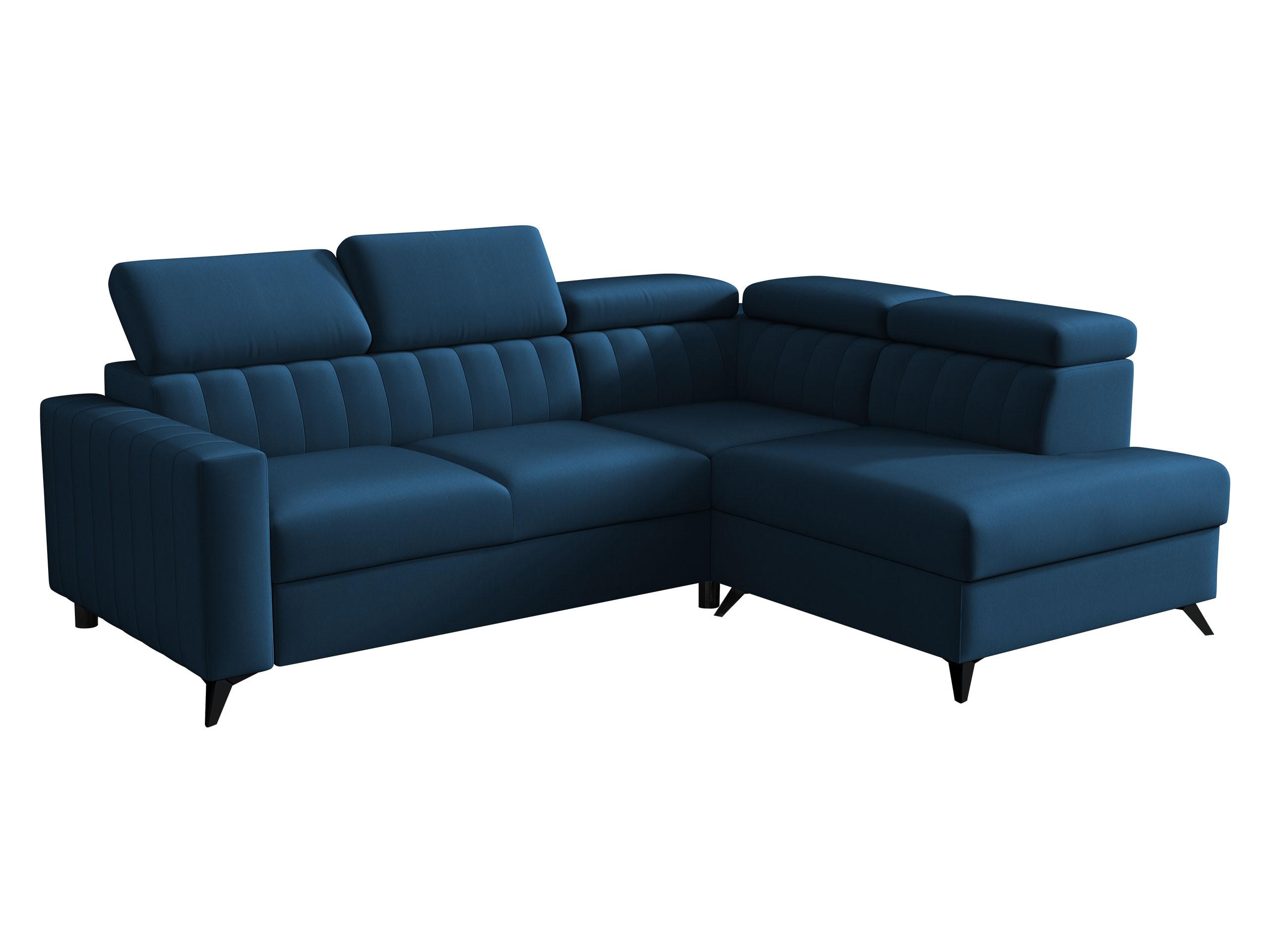 ECKSOFA Milano 2RRLXP, Seite: Rechts 2R+R+LXP - Blau, Holz/Textil (249/195cm) - MIRJAN24