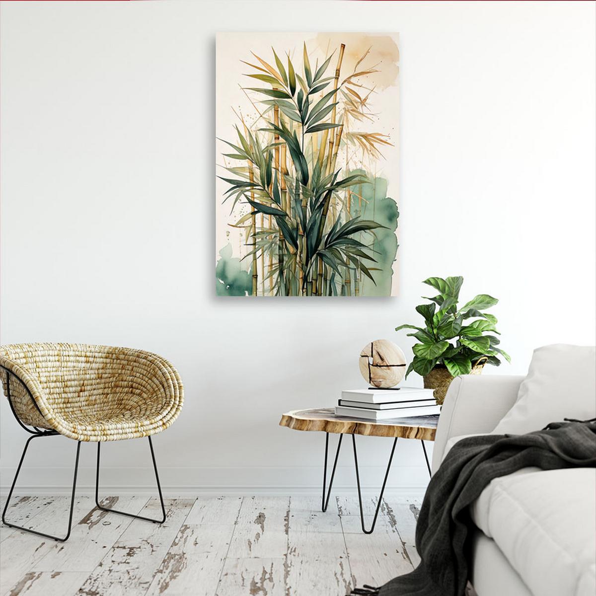 LEINWANDBILD Natur und Botanik 60x90cm - Grün, Textil (60/90cm) - Feeby