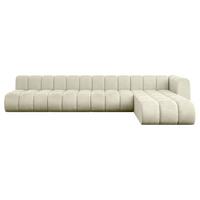 ECKSOFA modulares Sofa Darnel-L3 - 387x177x70 cm Beige - Beige, Holzwerkstoff/Textil (387/177cm) - ALTDECOR