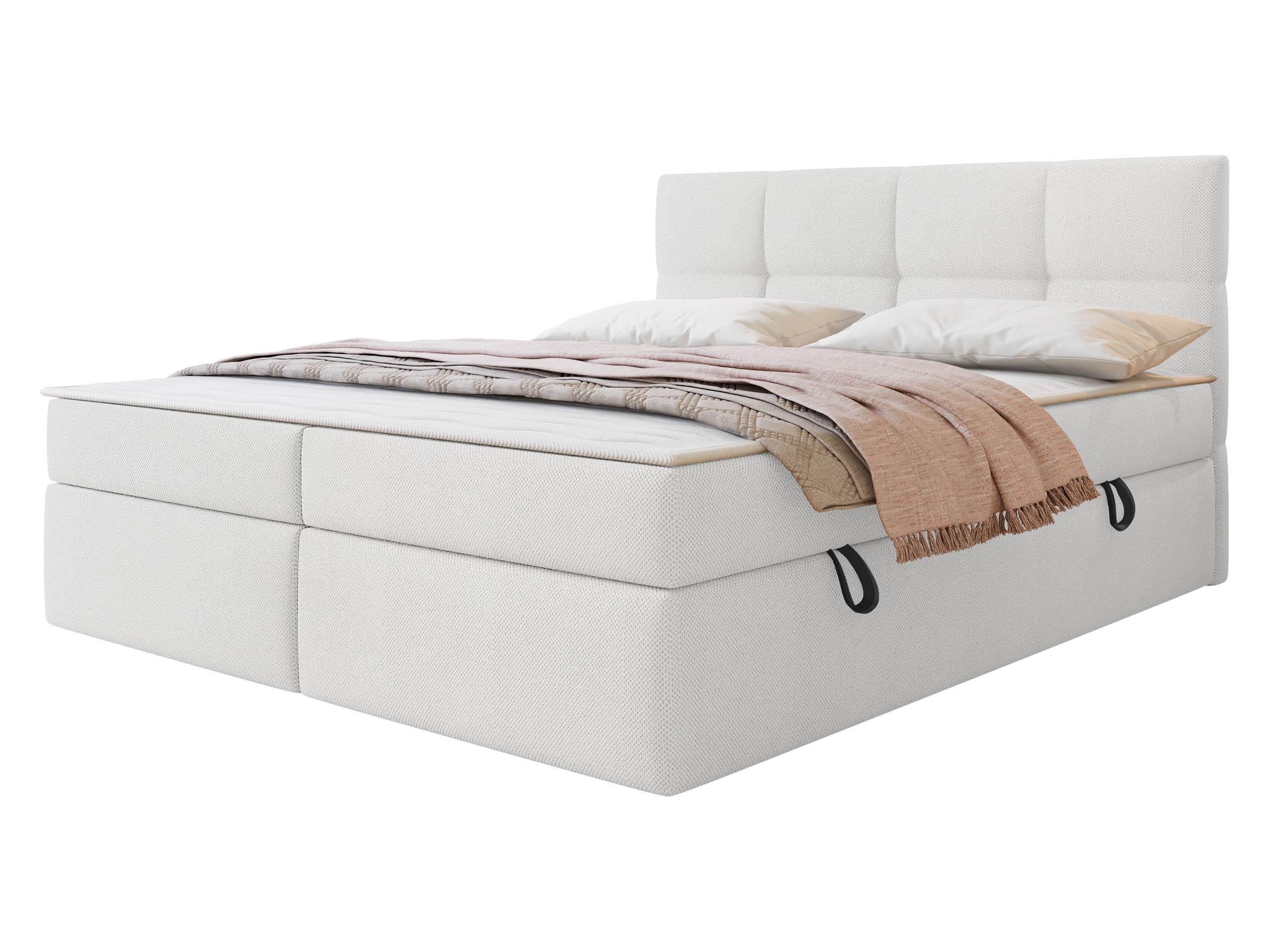 BOXBETT Figaro - H3 - Hellgrau/Schwarz, Holz/Textil (180/200cm) - MIRJAN24