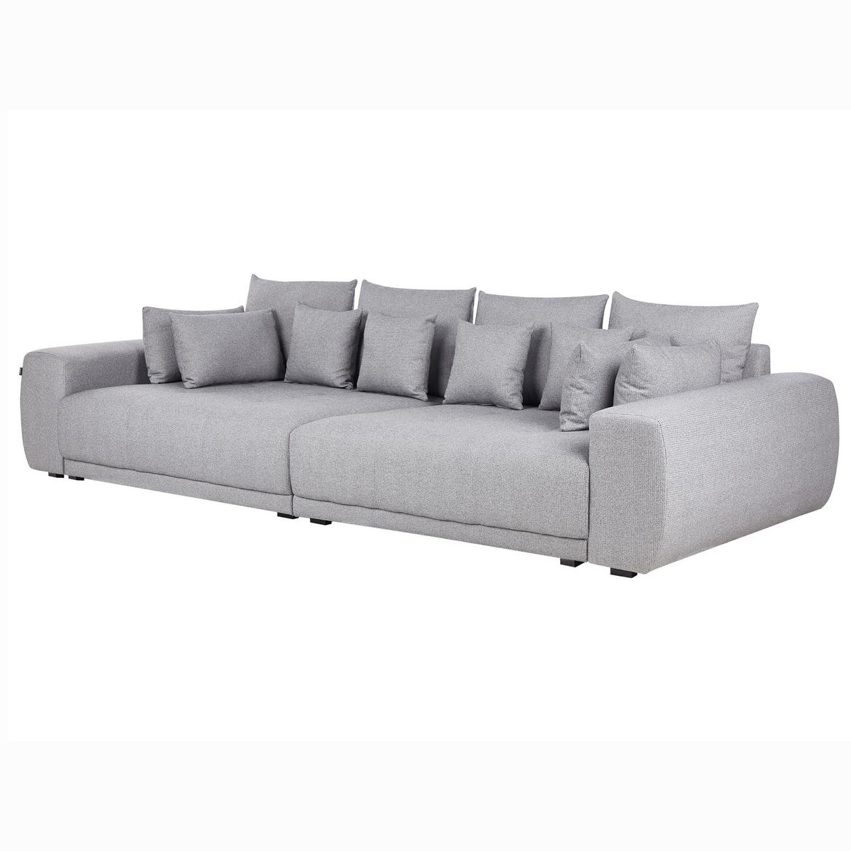 4-SITZER-SOFA Polsterbezug Grau Torpo - Grau, Textil (308/84/136cm) - Beliani