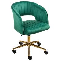 BÜROSTUHL Grün Katonah - Grün, Textil (57/78/57cm) - Beliani