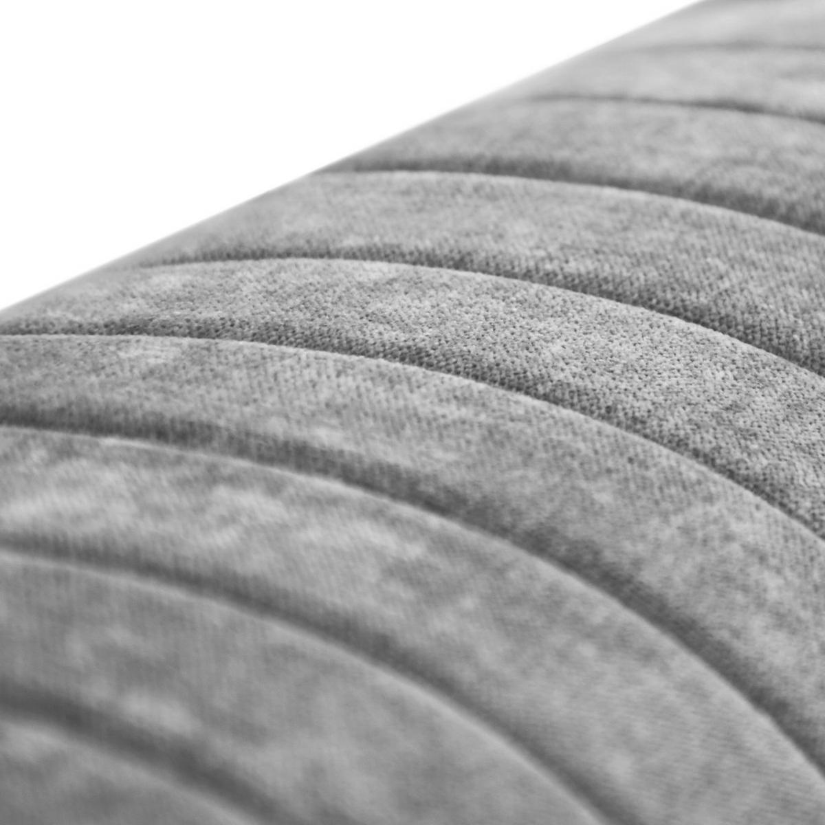 SOFA Venezia 2-Sitzer mit Metallbeinen, hellgrau, 233 cm - Hellgrau/Schwarz, Holzwerkstoff/Metall (172/85/94cm) - Beautysofa
