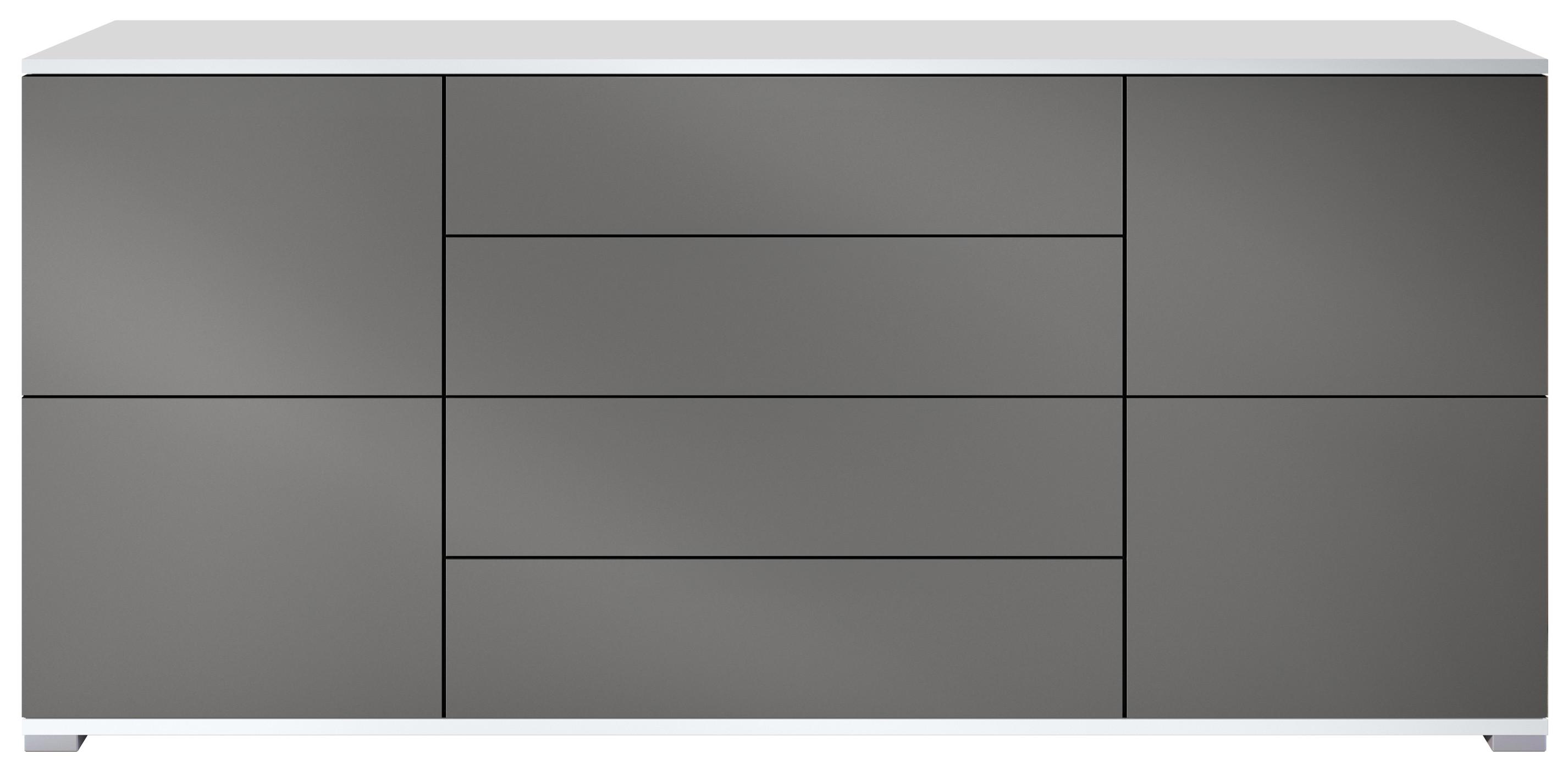 SIDEBOARD Rova Anthrazit matt - Anthrazit, Holzwerkstoff (166.5/75.5/35cm) - Vladon