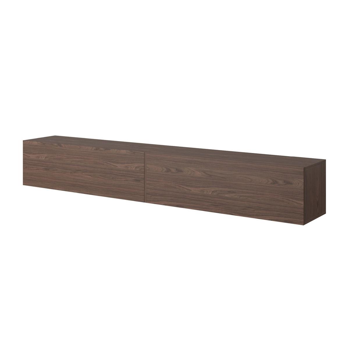 TV-LOWBOARD Bisira Nussbaum 200 cm - Dunkelbraun, Holzwerkstoff (200/30/31.6cm) - Selsey