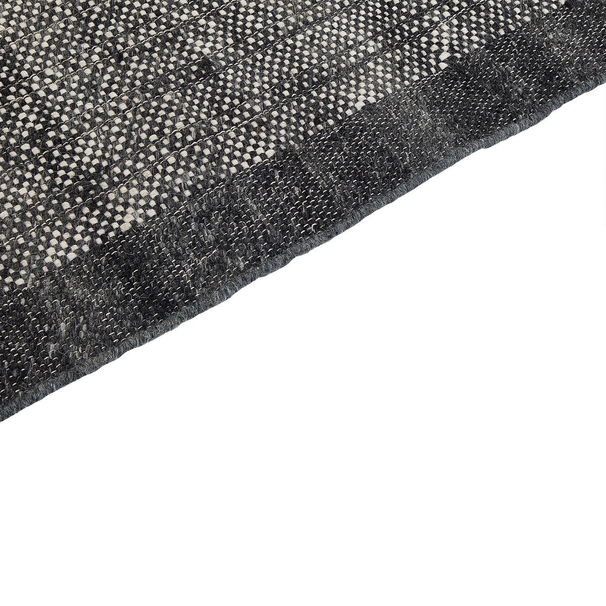 KURZFLOR-TEPPICH Atlanti 150/80 cm - Schwarz, Textil (80/150cm) - Beliani
