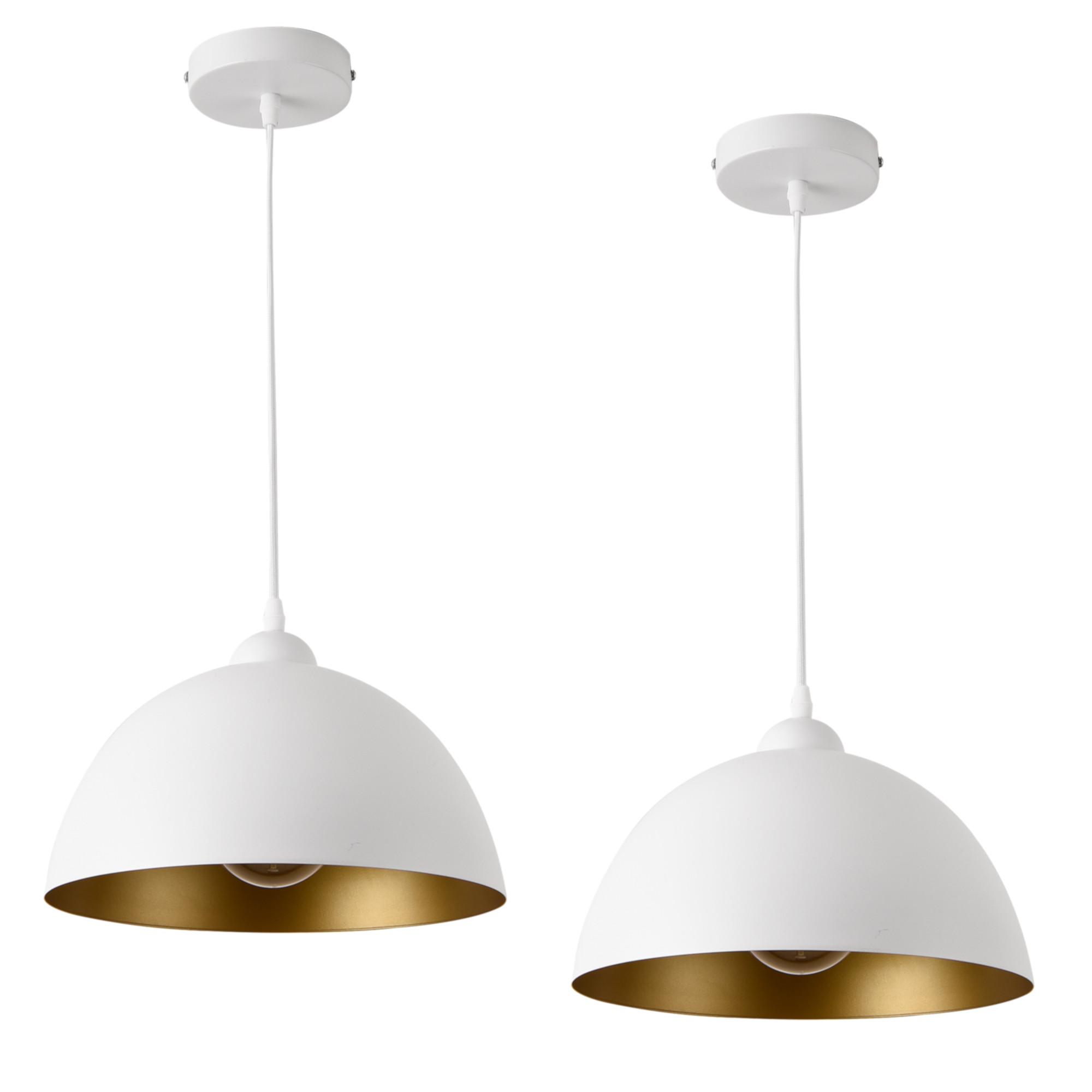 HÄNGELEUCHTE Toulon SET 2 -teilig - Weiß, Metall (30/30/145cm) - lux.pro