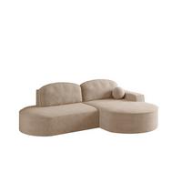 ECKSOFA Girona Mit Schlaffunktion - Greige, Holzwerkstoff/Textil (278/179cm) - Fun Möbel