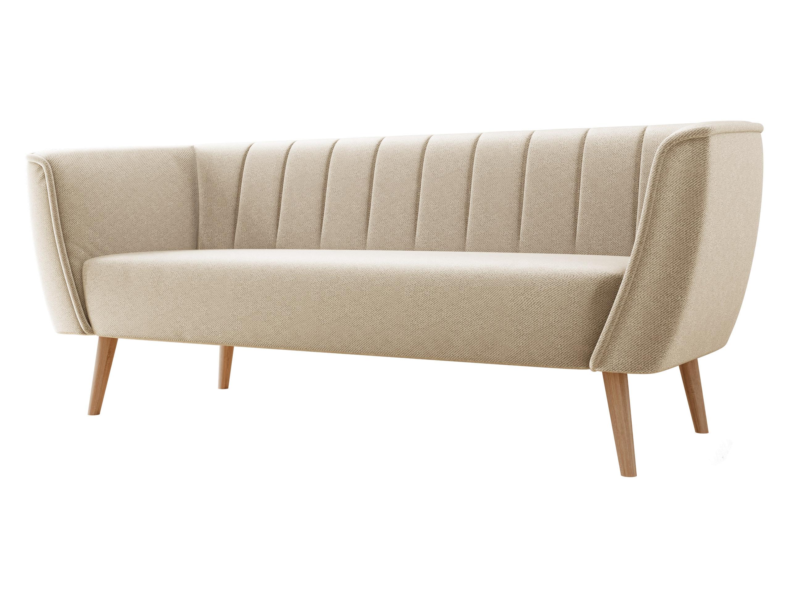 SOFA Pas 3 - Beige/Naturfarben, Holz/Textil (182/75/74cm) - MIRJAN24