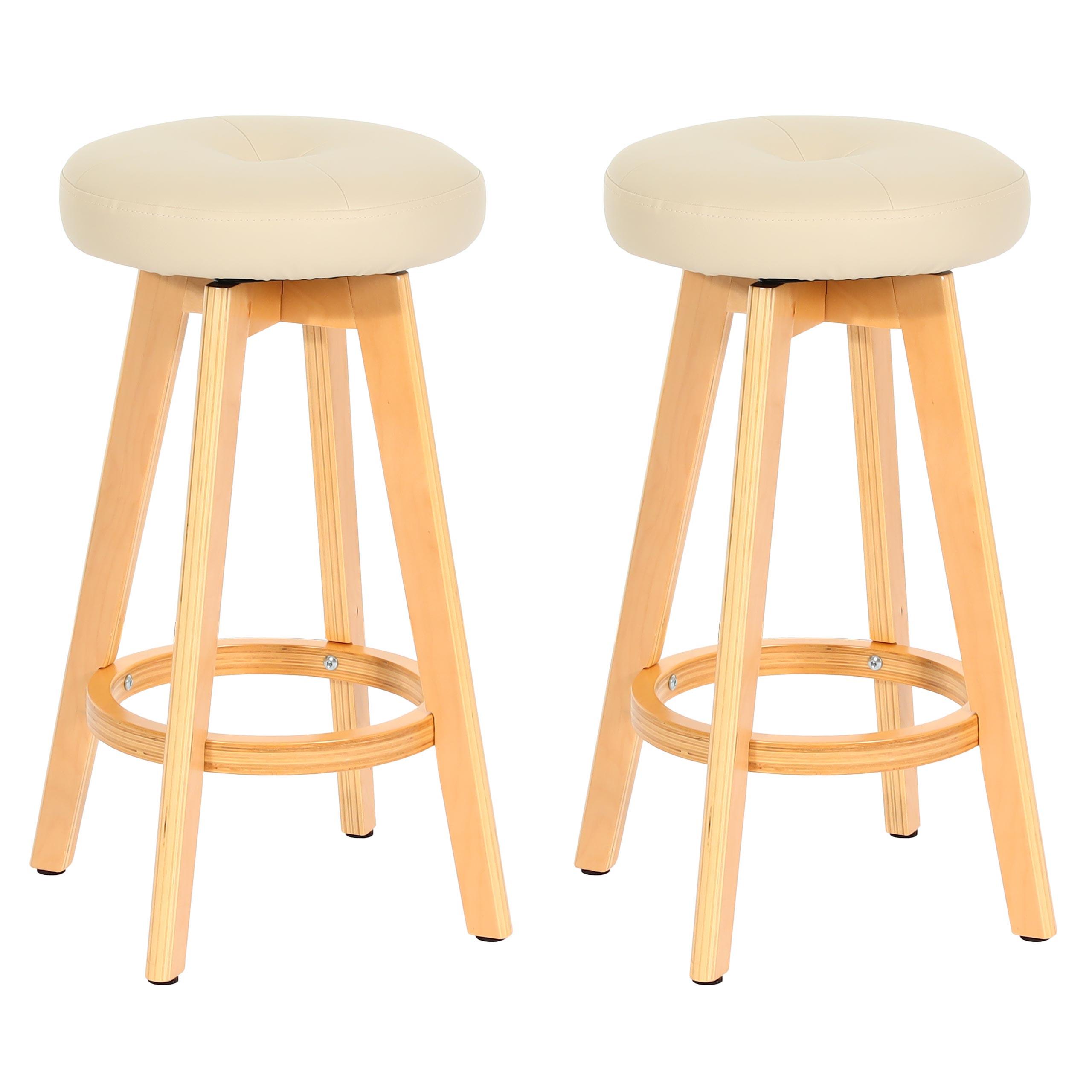 BARHOCKER Cremeweiß 2er-Set - Weiß, Holz (45/67/45cm) - MCW