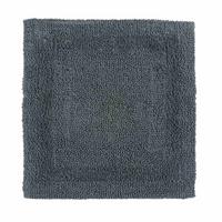 DUSCHVORLEGER 50/50 cm, 100% Baumwolle, wendbar - Grau, Textil (50/50cm) - Homescapes