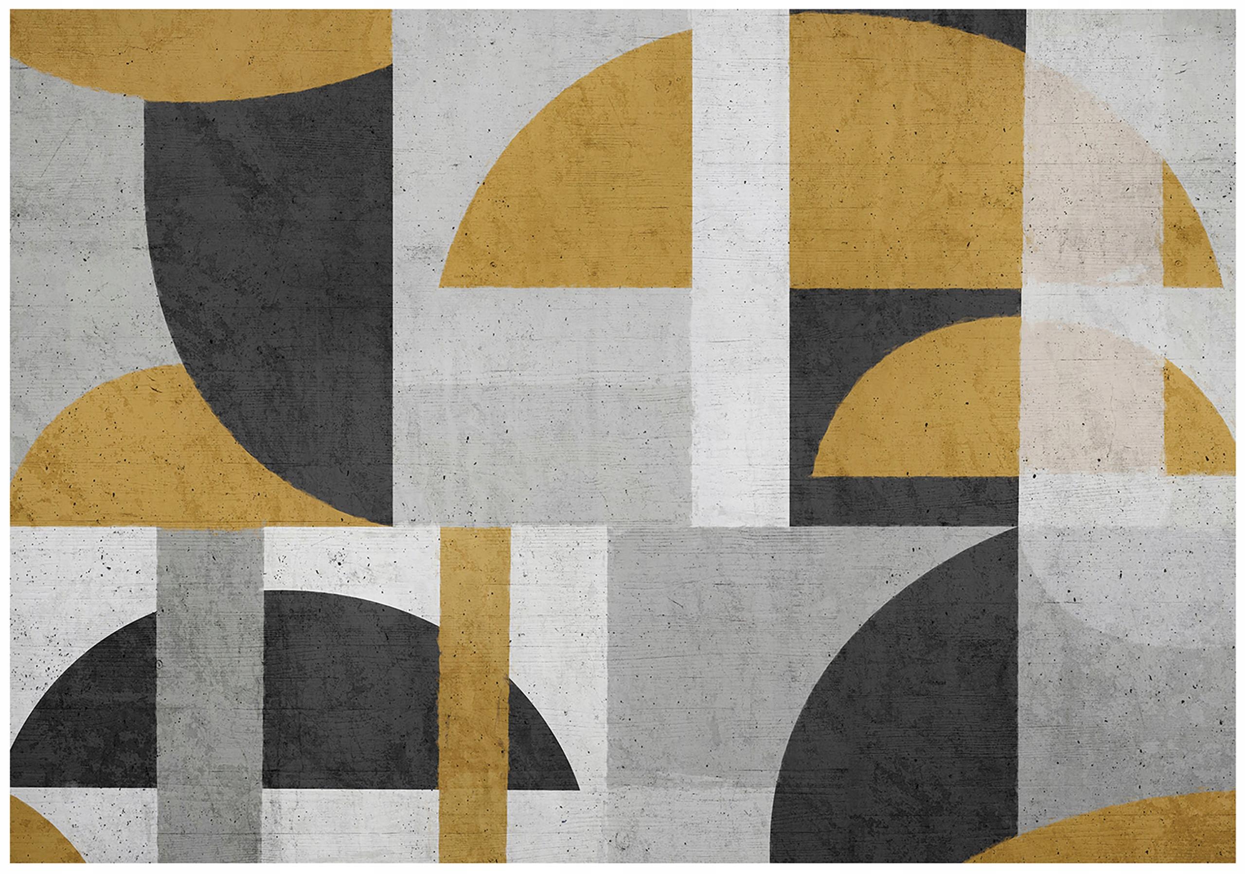 FOTOTAPETE Art Deco Abstrakt Grau 368x254 cm - Multicolor, Papier (368/254cm) - Wallarena