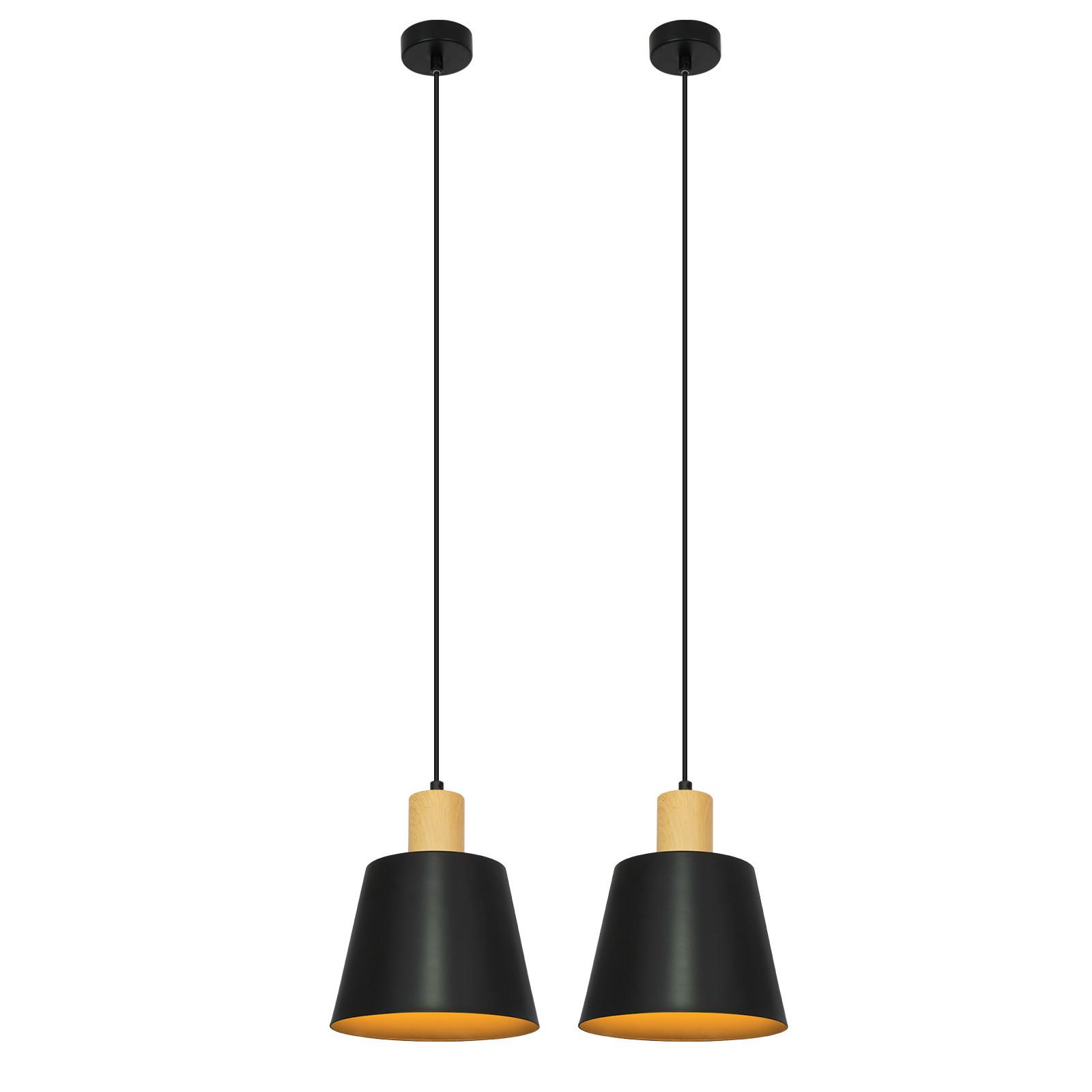 KRONLEUCHTER Hellanar 20.0/20.0/149.0 cm (2er-set) - Schwarz, Metall (149/20/20cm) - ZMH
