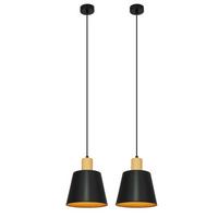KRONLEUCHTER Hellanar 20.0/20.0/149.0 cm (2er-set) - Schwarz, Metall (149/20/20cm) - ZMH