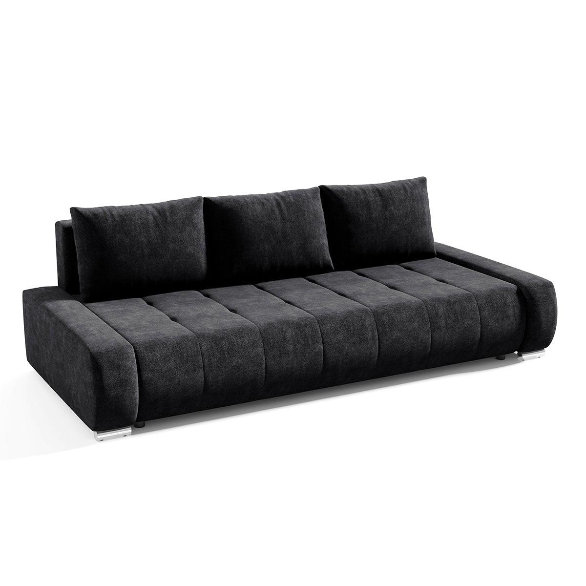 SCHLAFSOFA Jonas 3 Sitzplätze Dunkelgrau - Dunkelgrau, Holzwerkstoff (240/85/110cm) - Petits-meubles