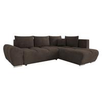 ECKSOFA Forest, Seite: Rechts - Dunkelbraun/Schwarz, Holz/Kunststoff (290/183cm) - MIRJAN24
