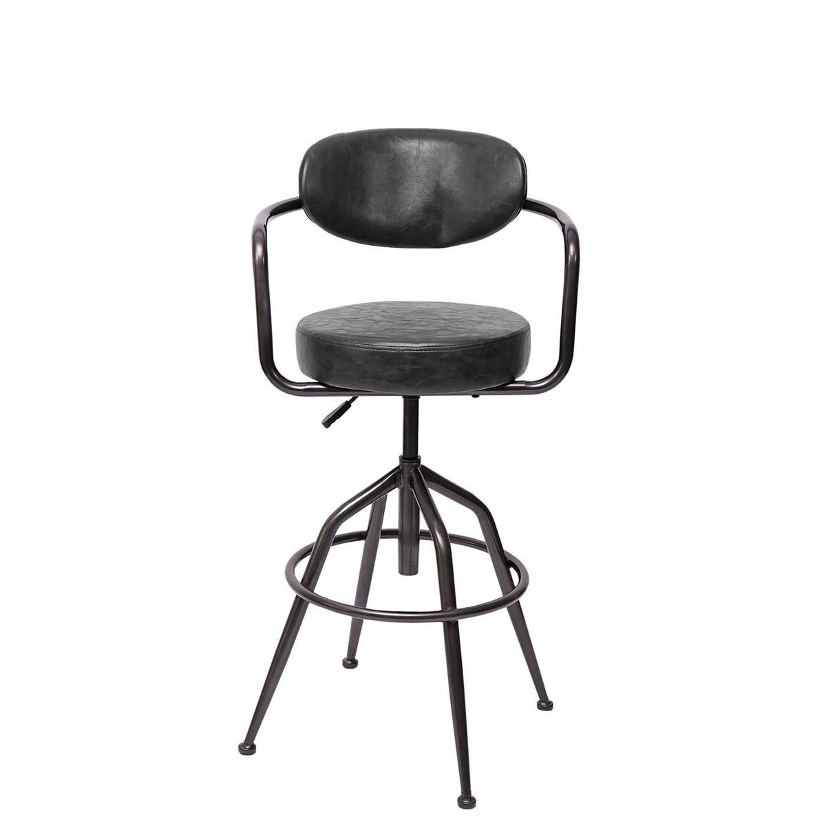 BARHOCKER H10F Grau - Grau, Textil (53/106/43cm) - MCW