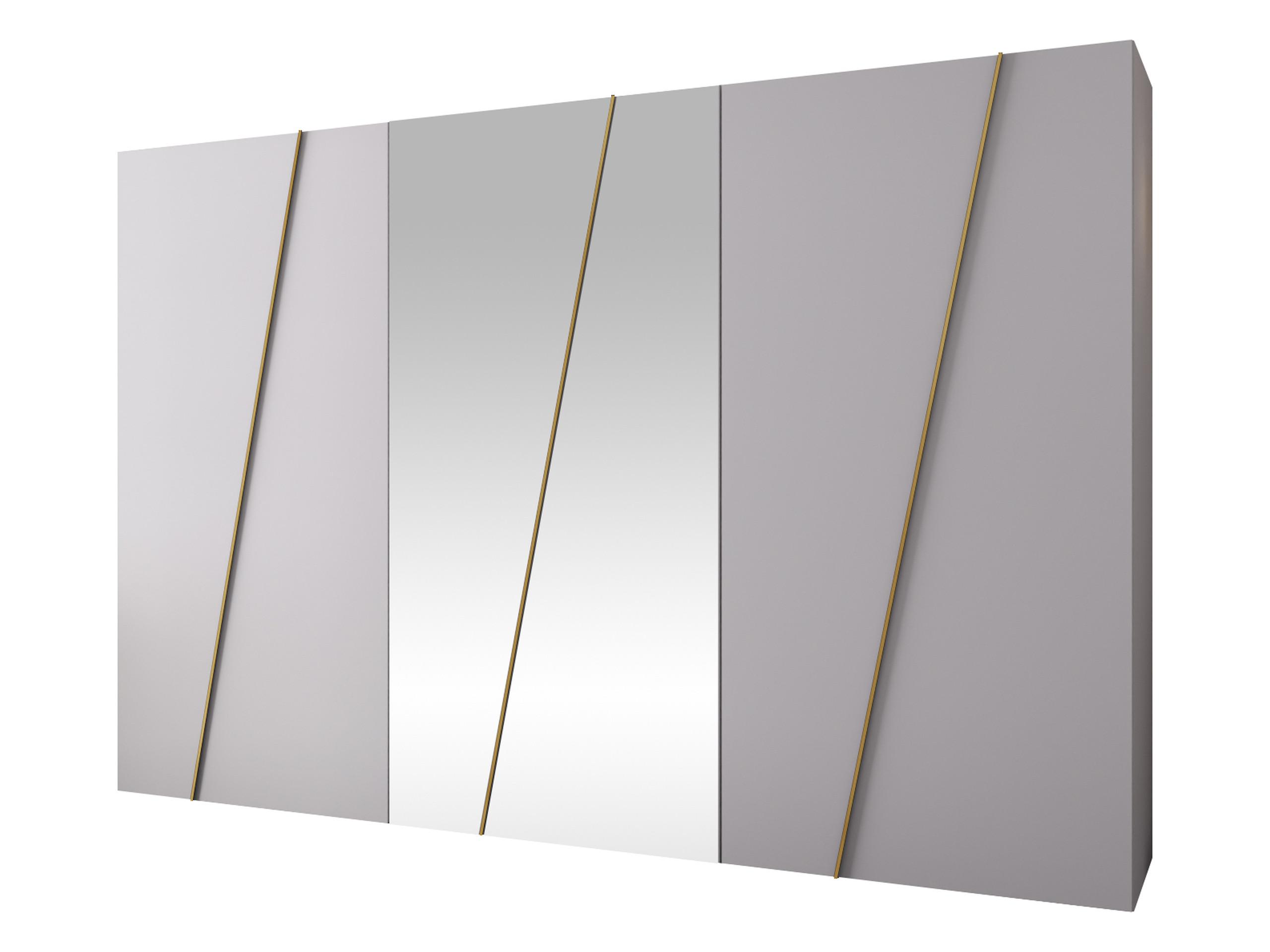 DREHTÜRENSCHRANK Zen 2L 300 cm - Goldfarben/Schwarz, Holzwerkstoff/Kunststoff (300/202/50cm) - MIRJAN24