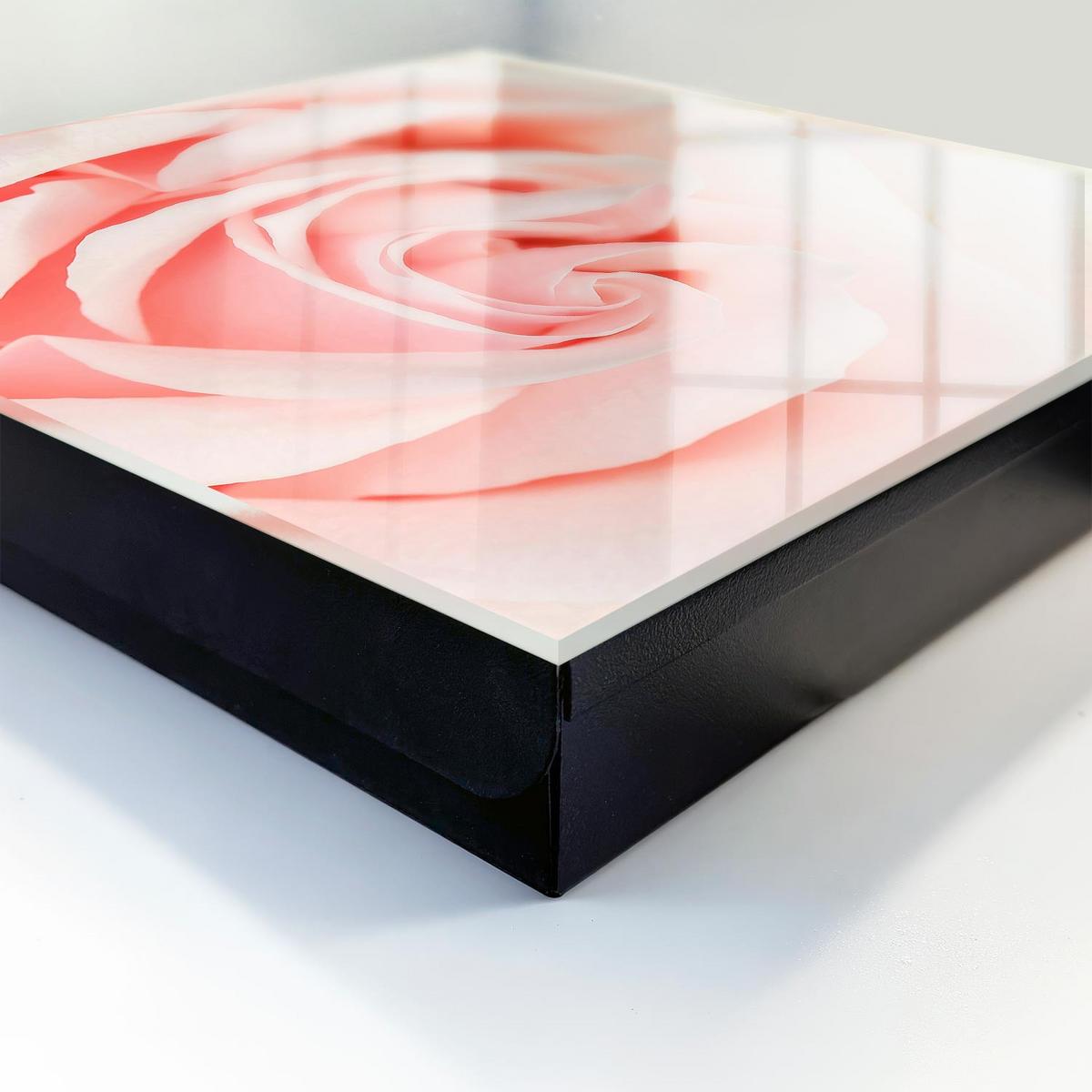 SCHLÜSSELBOX Schwarz 30x30 cm- Türöffnung nach rechts - Romantische Rose - Pink, Metall (30/30/5cm) - TULUP