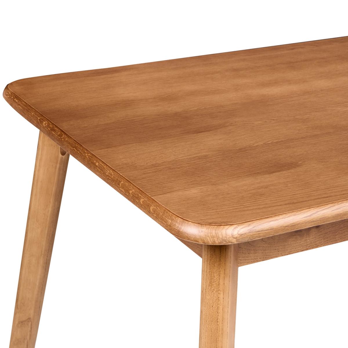 ESSTISCH Dunkle Eiche 200/90 cm Keho - Braun, Holzwerkstoff (200/90/77cm) - Beliani