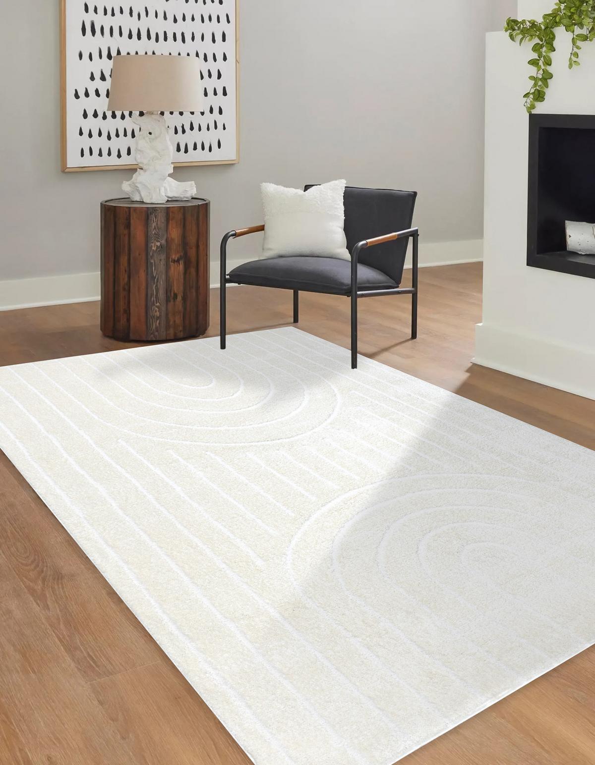 TEPPICH Mode 120/170 cm - Creme, Textil (120/170cm) - rugsX