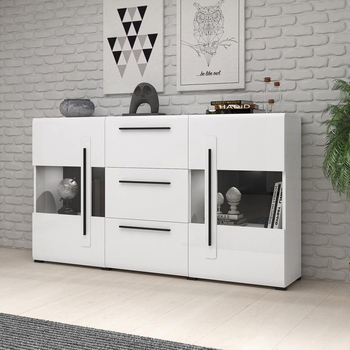 SIDEBOARD Louis Weiß - Weiß, Holzwerkstoff (180/103/39cm) - Petits-meubles