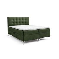BOXBETT Candela Pre..überlänge - Grün, Holzwerkstoff/Textil (160/220cm) - Fun Möbel