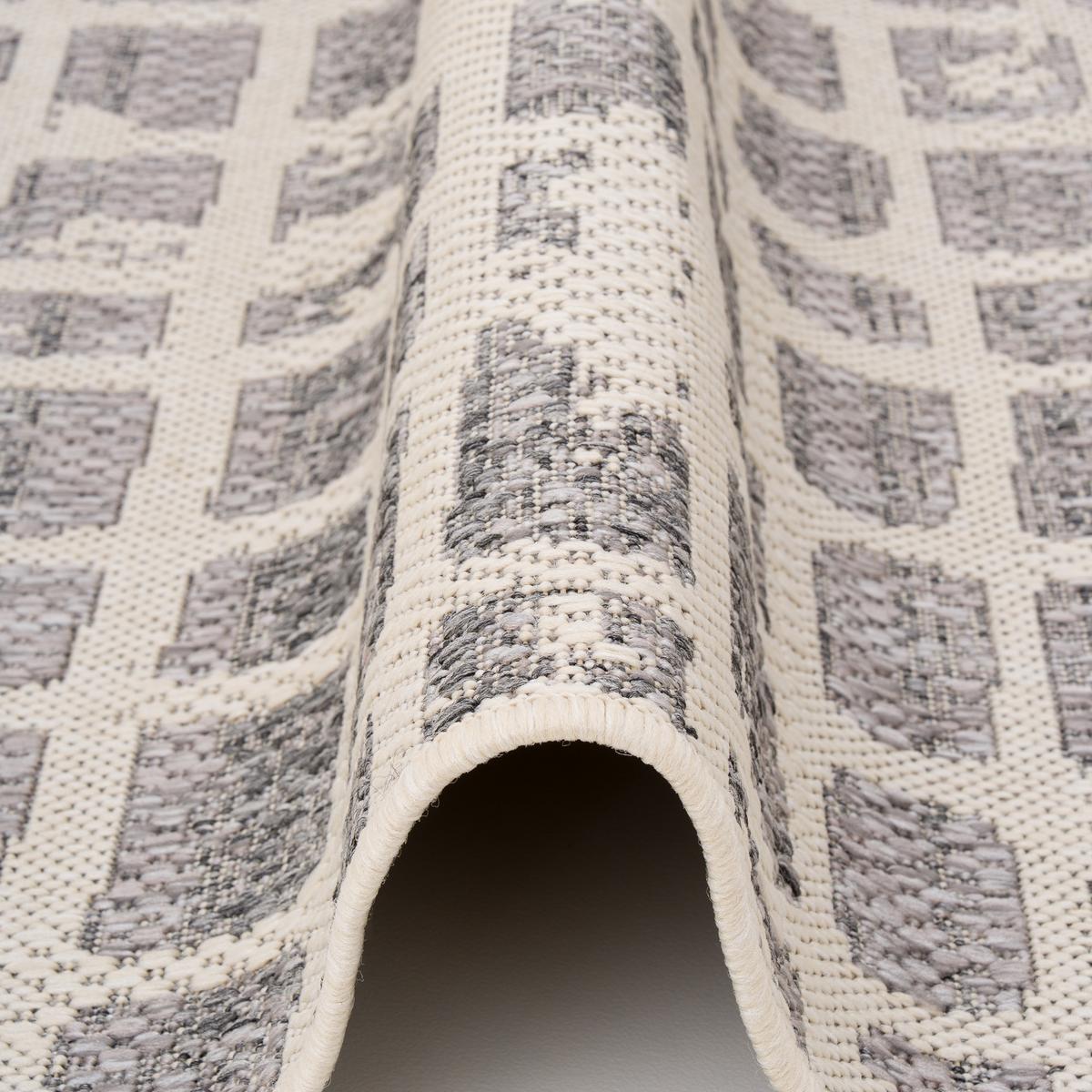 IN- UND OUTDOOR TEPPICH CARPETTO - Grau, Textil (120/170cm) - Pergamon