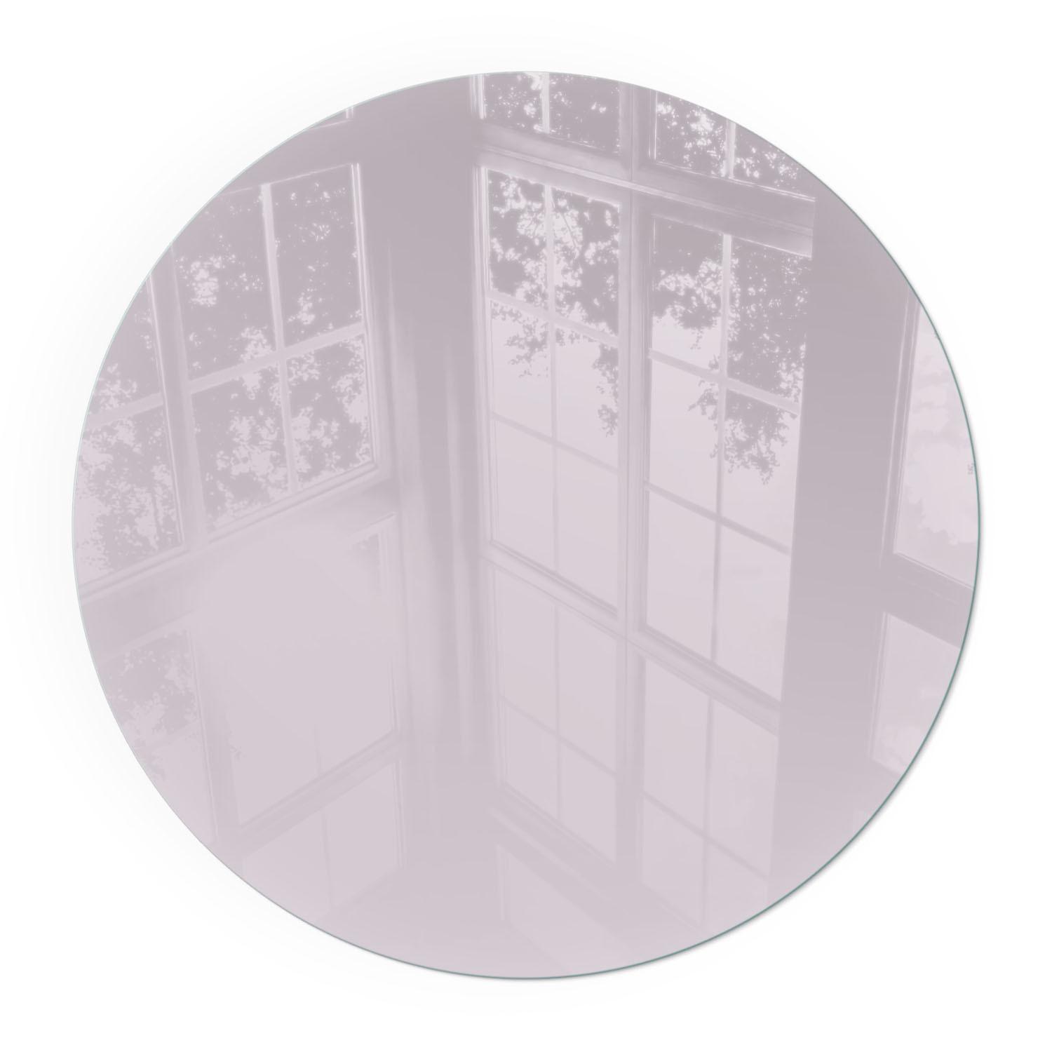 GLASPLATTE für Kamin Ø 100 cm - Lila, Glas (100/100/0.4cm) - TULUP