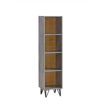 BÜCHERREGAL BRANDO 35/163,5/35 cm Wohnzimmerregal Hochschrank Regal Taupe - Taupe, Holzwerkstoff (35/163.5/35cm) - MASSENO