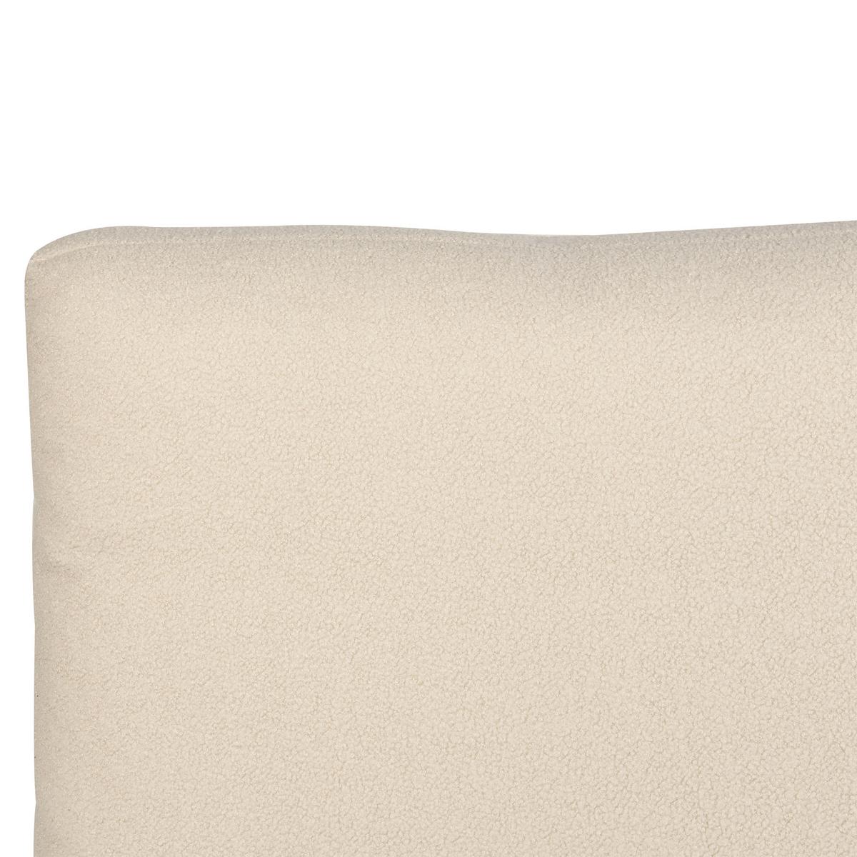 POLSTERBETT 160/200cm Helles Beige Melle - Beige, Textil (160/200cm) - Beliani