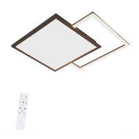 LED-DECKENLEUCHTE Zelmar 53/53/4.5 cm - Schwarz, Kunststoff (53/53/4.5cm) - ZMH