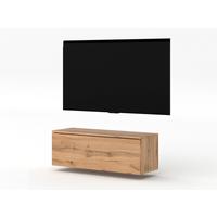 LOWBOARD Loriano 100 Eiche Wotan 100/34/32 cm – TV Board - Braun, Holzwerkstoff/Kunststoff (100/34/32cm) - AX Living
