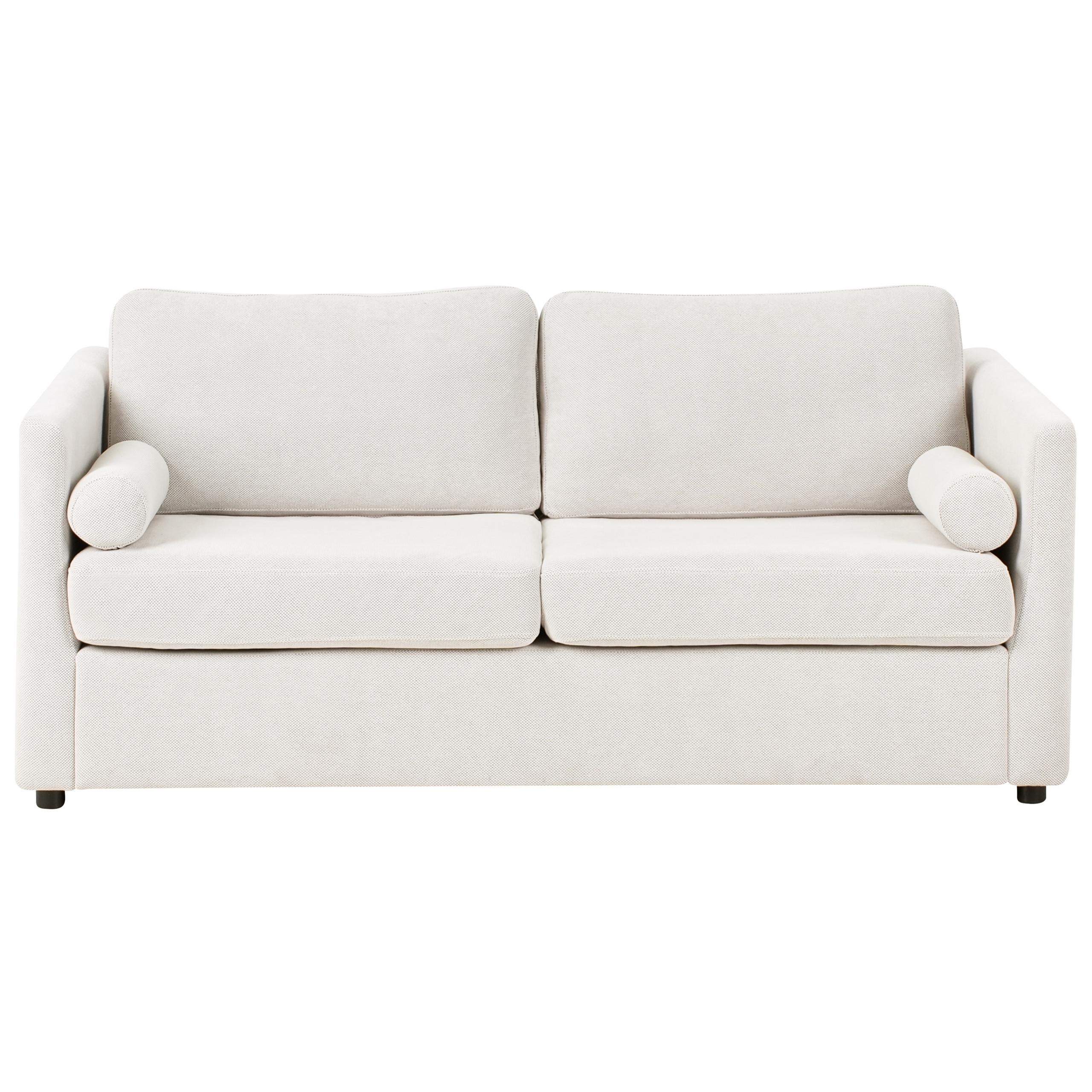SCHLAFSOFA Stoff Cremeweiß Inkoo - Creme, Textil (177/81/90cm) - Beliani