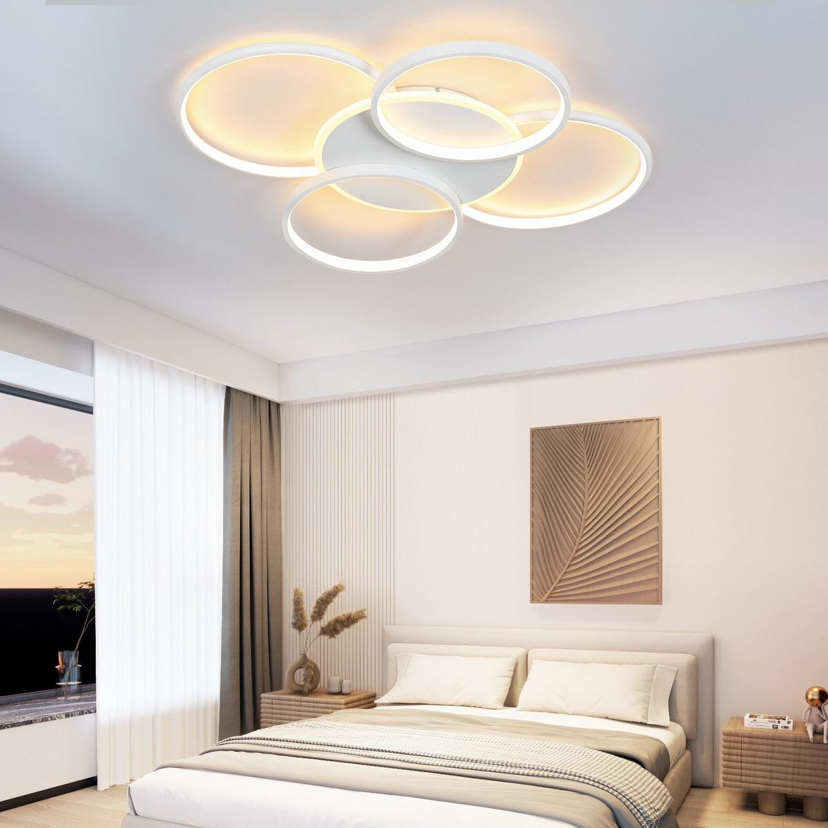 LED-DECKENLEUCHTE Marden 67/55.5/6 cm - Weiß, Metall (55.5/67/6cm) - Nettlife