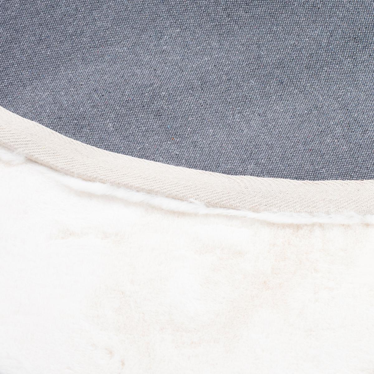 FELLTEPPICH LUXUS SUPER SOFT PLUSH RUND - Weiß, Textil (80/80cm) - Pergamon