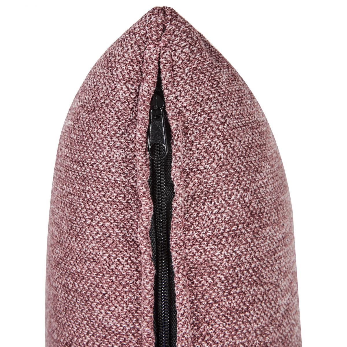 CHAISELONGUE-LINKSSEITIGE Stoff Rosa Lannils - Pink/Schwarz, Textil (173/73/79cm) - Beliani