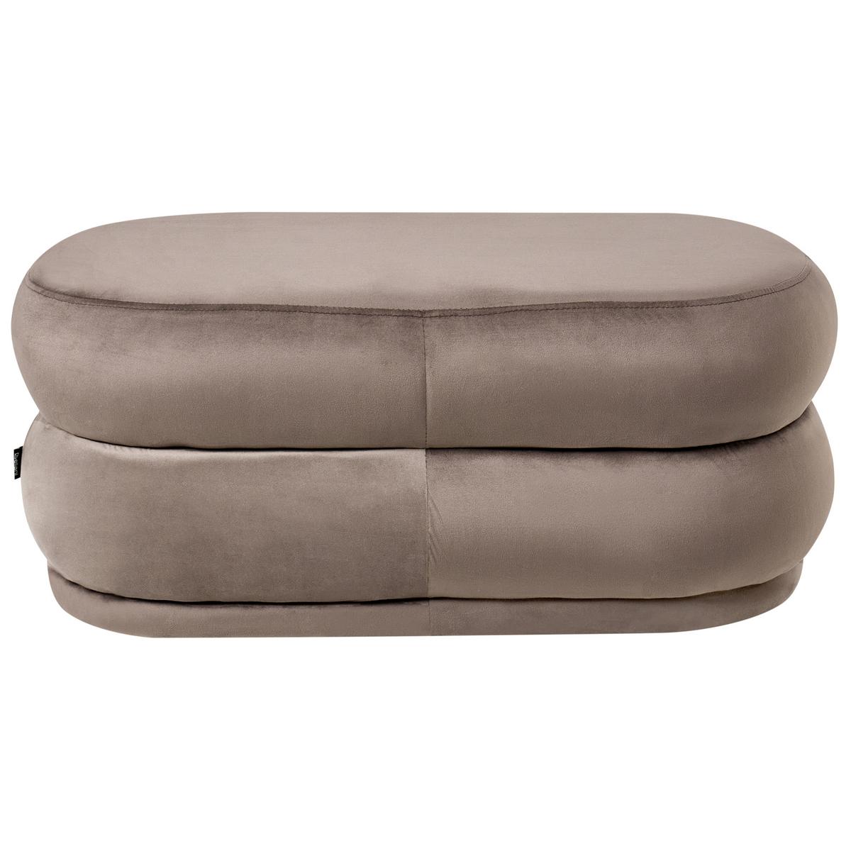 BANK Dunkelbraun Ellendale - Dunkelbraun, Holz/Textil (90/40/41cm) - Beliani