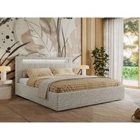 POLSTERBETT GOLD 5 CLASSIC 160/200 - Hellgrau Strukture - Multipocket-Matratze - Hellgrau, Textil (160/200cm) - MKS