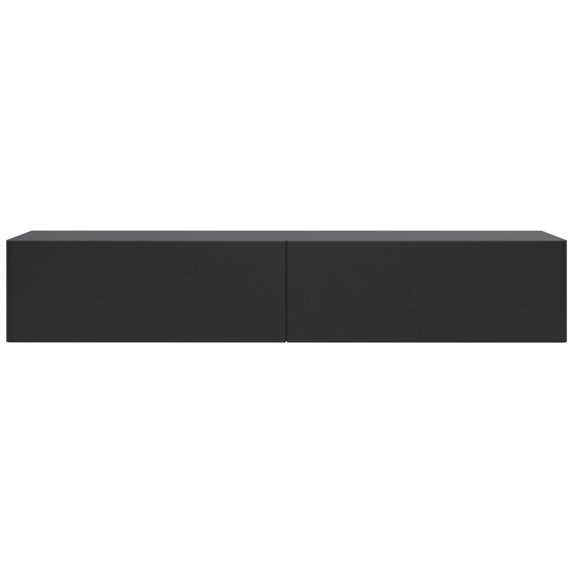 TV-HÄNGEBOARD Olio SCHWARZ 175 CM - Schwarz, Holzwerkstoff (175/28.4/31.6cm) - Selsey