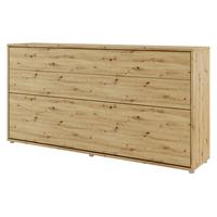 SCHRANKBETT Bed-Concept BC-06 90x200 mit LED-Lampe und LED Beleuchtung - Eiche Artisan/Grau, Holz/Holzwerkstoff (90/200cm) - MIRJAN24