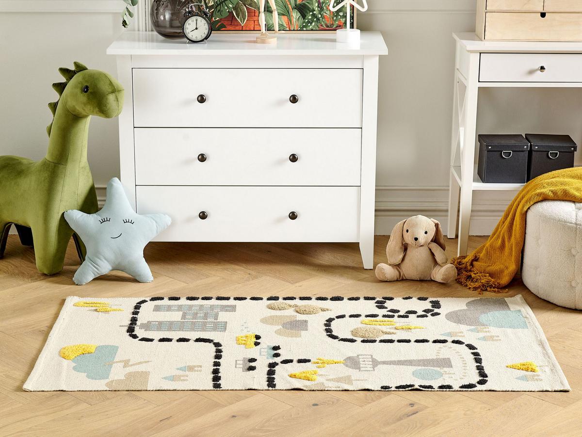 KURZFLOR-KINDERTEPPICH-SAZAK 150/80 cm - Multicolor, Textil (80/150cm) - Beliani