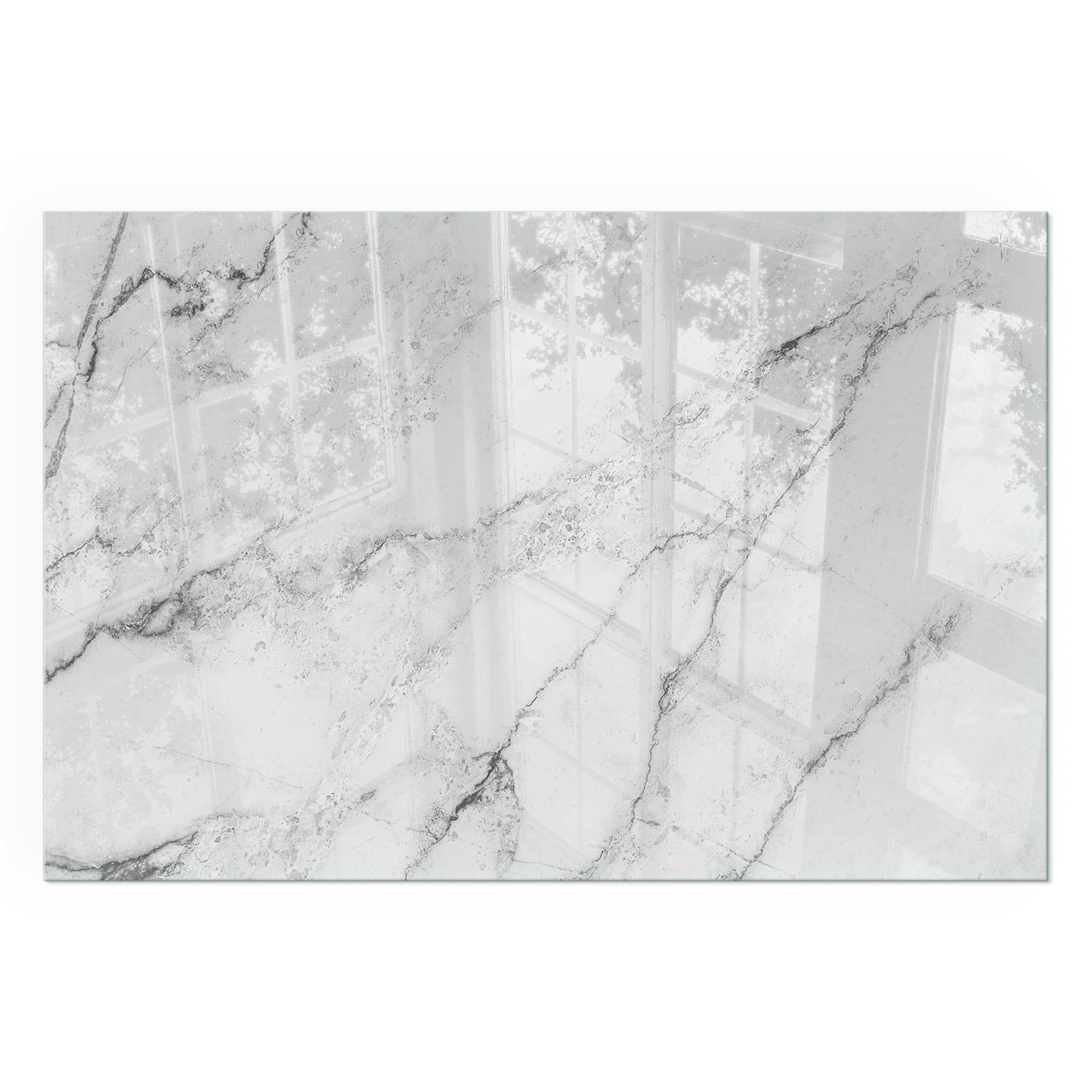 GLASPLATTE für Kamin 120x80 cm - Weiß, Glas (120/80/0.4cm) - TULUP
