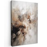 LEINWANDBILD Farbe - Abstrakt - Beige - Kunst Wanddeko 40x60 cm - Greige, Textil (40/60cm) - MuchoWow