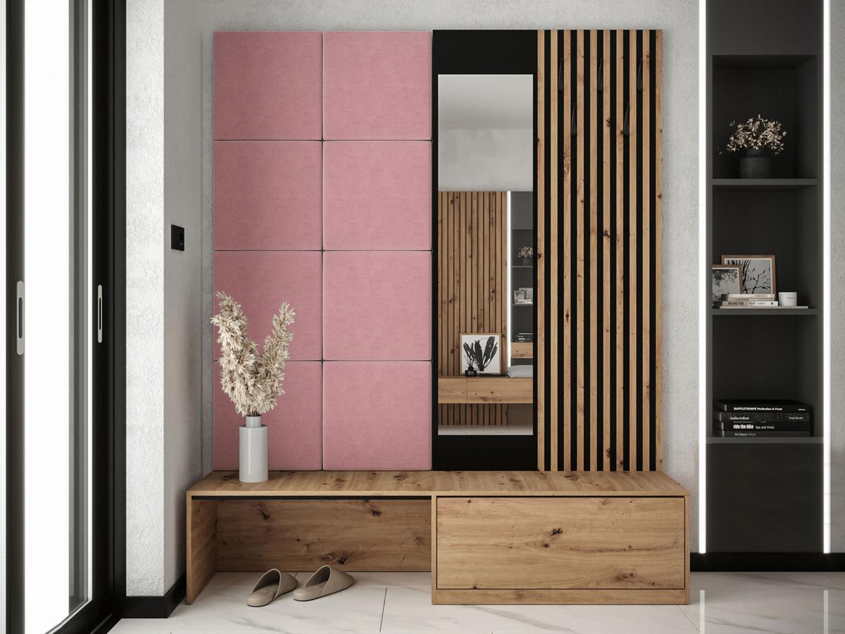 GARDEROBE Premium - Rosa, Holzwerkstoff (172/205/42cm) - MIRJAN24