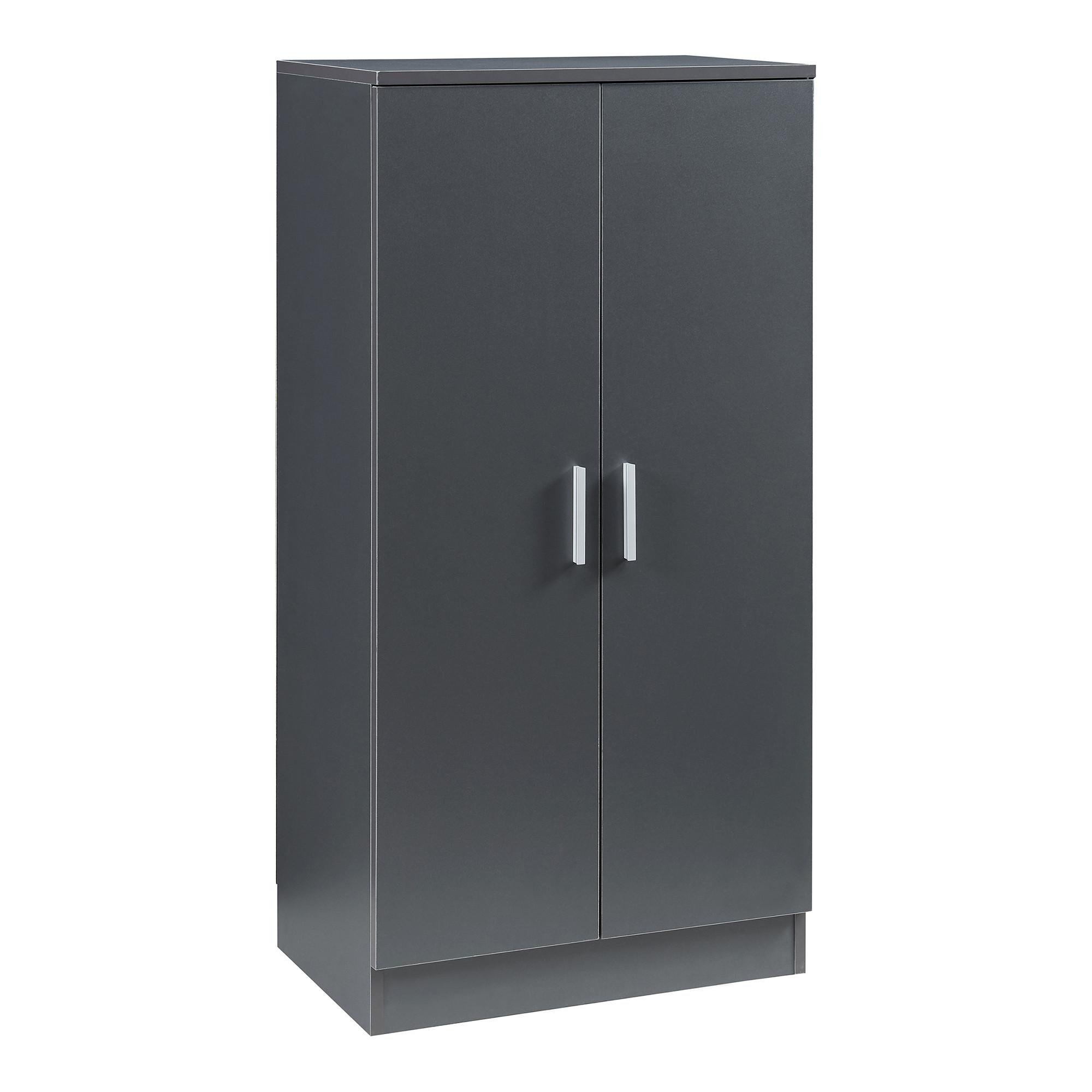 SCHUHSCHRANK Notribontaa - Anthrazit, Holzwerkstoff (55/108/35cm) - [en.casa]